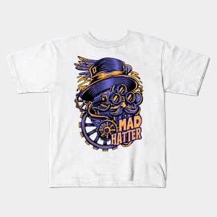 Mad Hatter Steampunk Kids T-Shirt